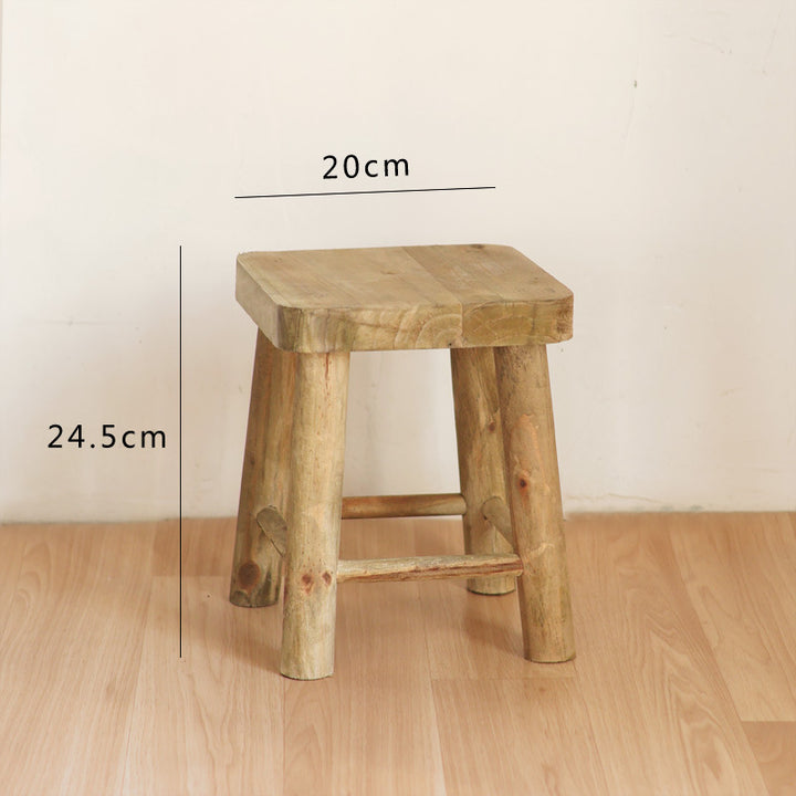 Handcrafted wooden stool