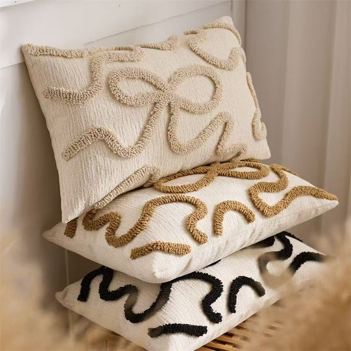 Decorative Textured Throw Pillow for Sofa Decor