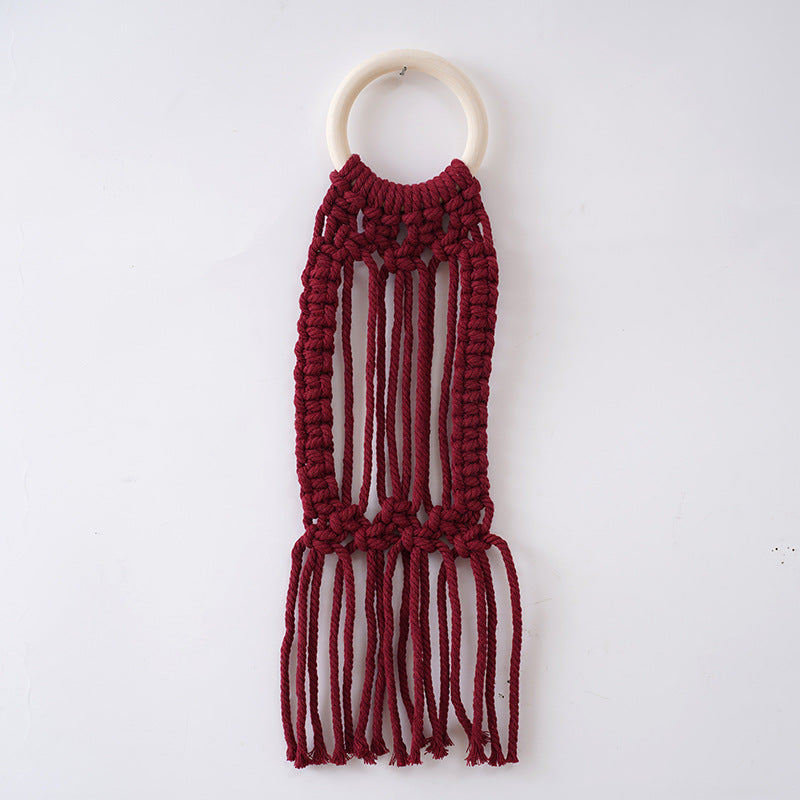 Macrame Photo Frame Wall Hanging Organizer