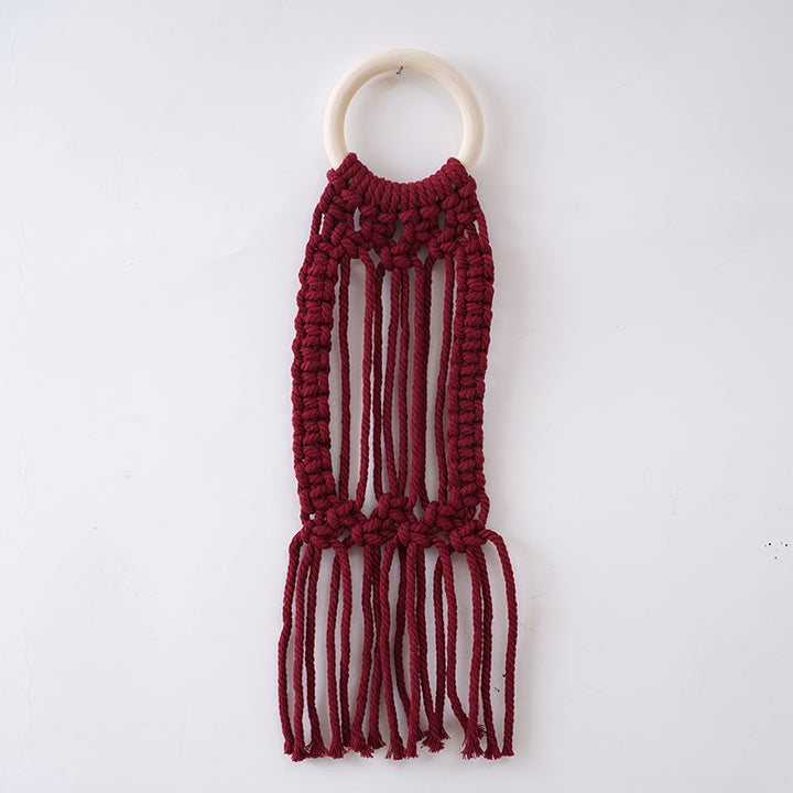 Macrame Photo Frame Wall Hanging Organizer