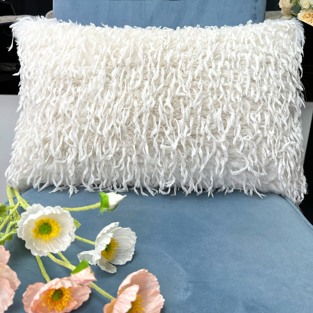 Plush Textured Decorative Cushion