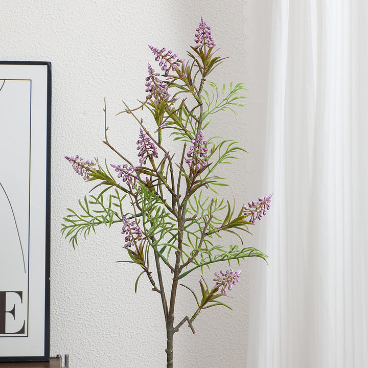 Artificial plant with decorative flowers