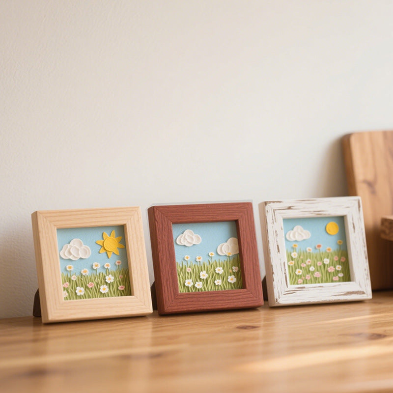 3D Layered Floral Shadow Box Art