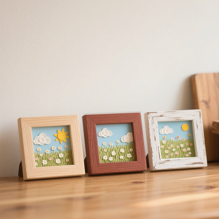 3D Layered Floral Shadow Box Art