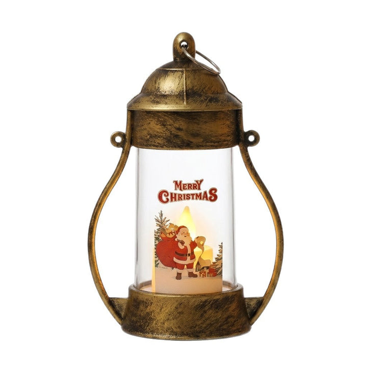 LED Decorative Lantern with Christmas Design