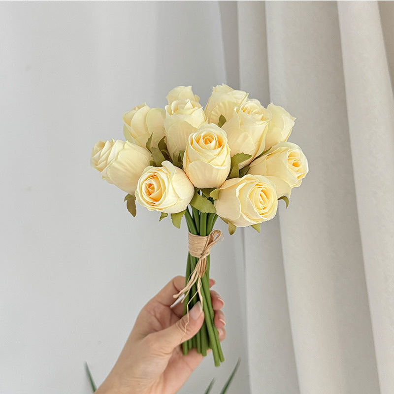Elegant Artificial Rose Bouquet for Home Decor