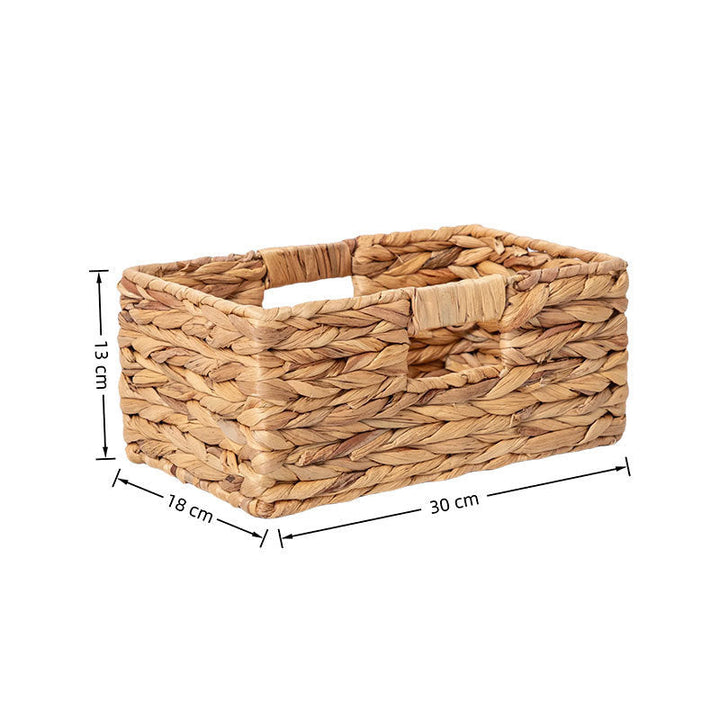 Handwoven Natural Fiber Storage Basket