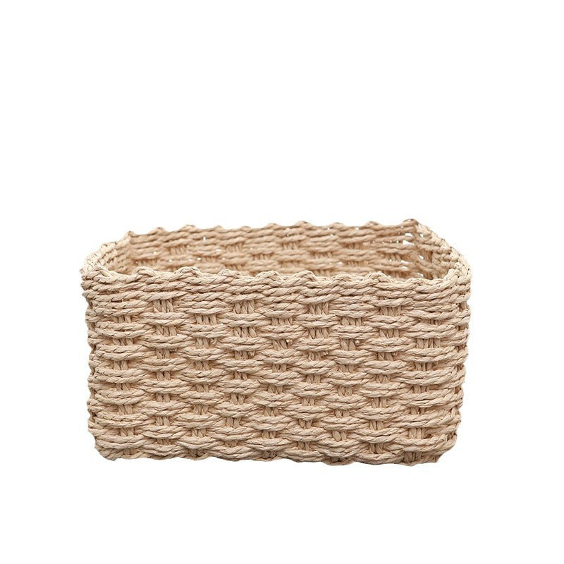 Decorative Woven Organizer Basket