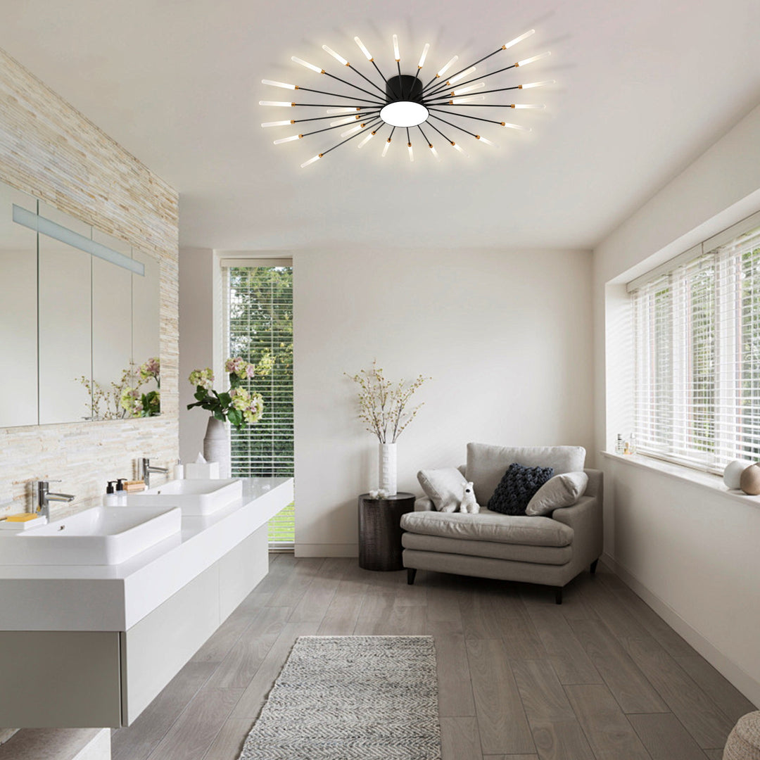 Artistic Sunray Ceiling Light