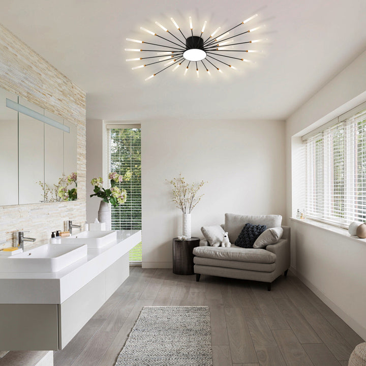 Artistic Sunray Ceiling Light