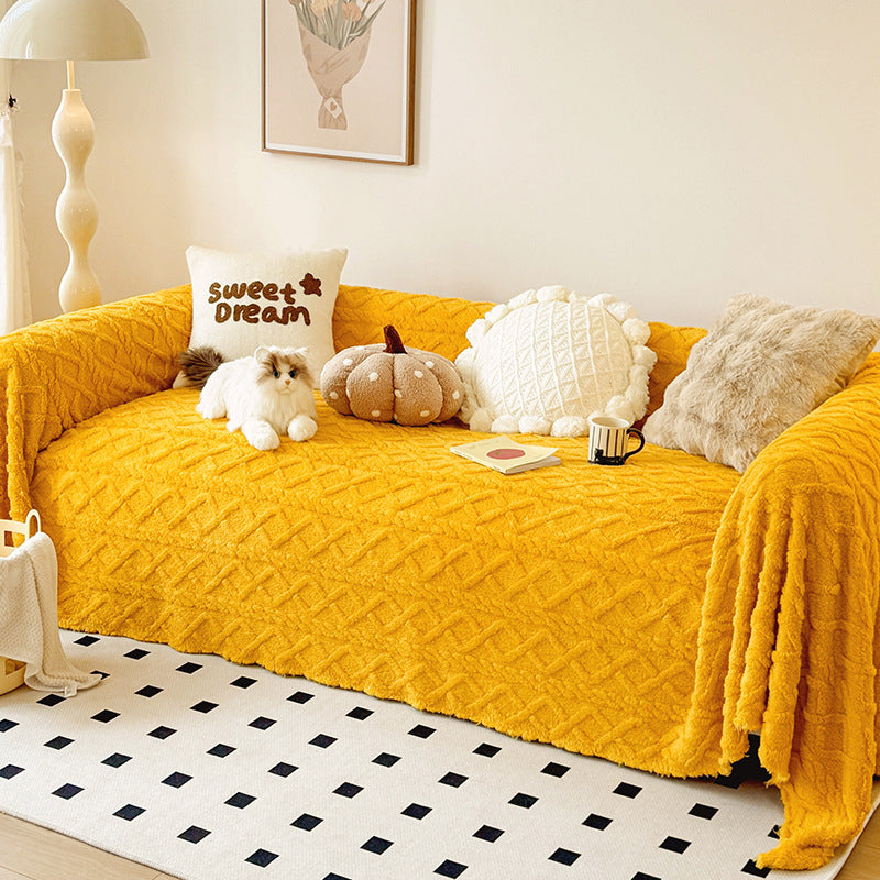 Cozy Textured Throw Blanket