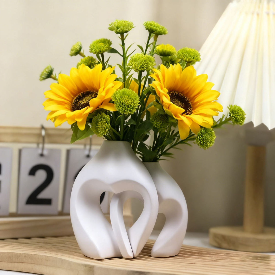 Heart-Shaped Ceramic Vase