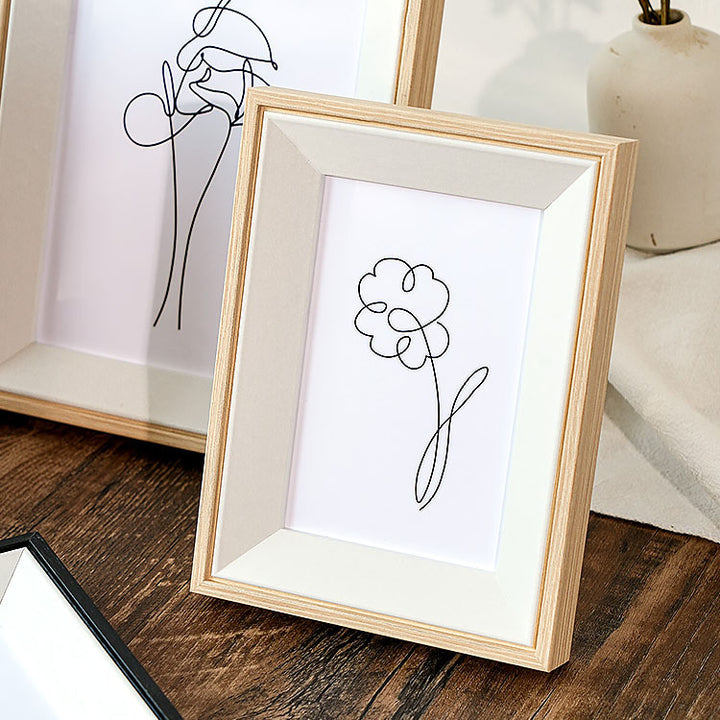 Minimalist Line Art Frame for Wall Decor