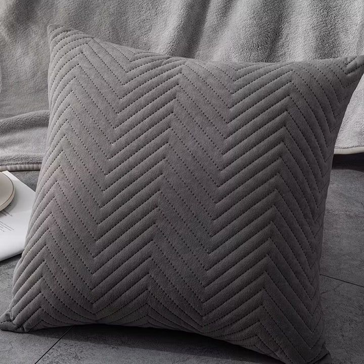 Textured Herringbone Pattern Cushion
