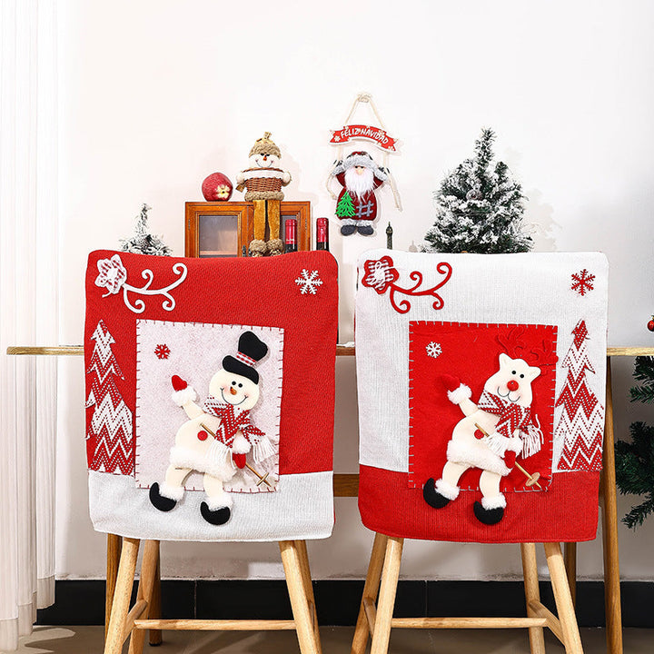 Festive chair covers with Christmas motif