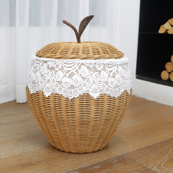 Stylish storage basket in apple design
