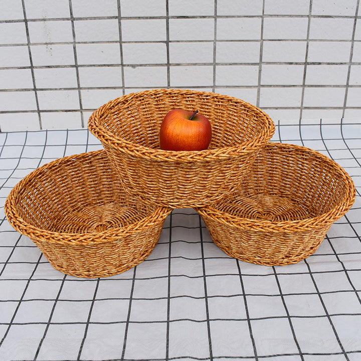 Decorative Handmade Wicker Fruit Bowl