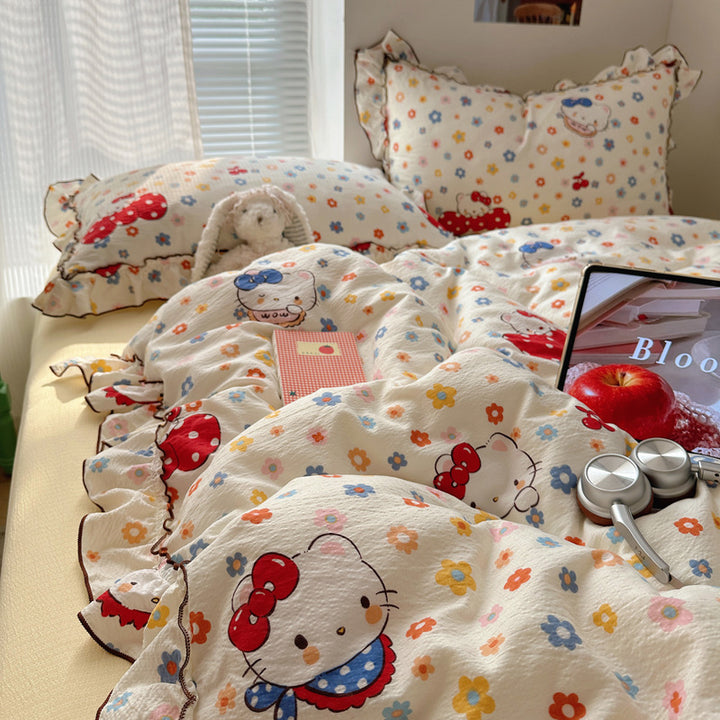 Soft Plush Cartoon-Themed Comforter Set