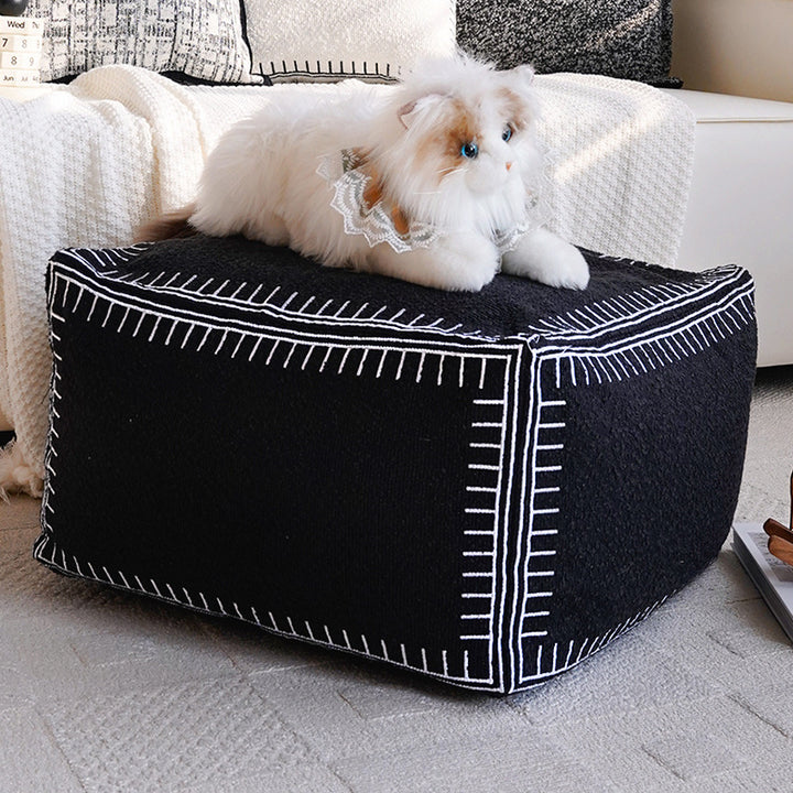 Decorative Floor Pouf for Home Interior Decor