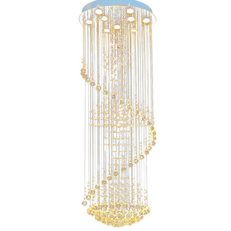Crystal Spiral Sparkling Chandelier