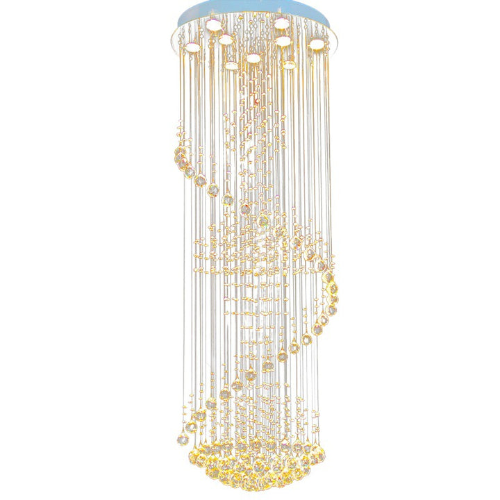 Crystal Spiral Sparkling Chandelier