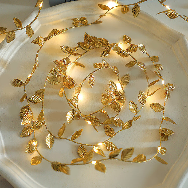 Decorative LED Leaf Garland String Lights