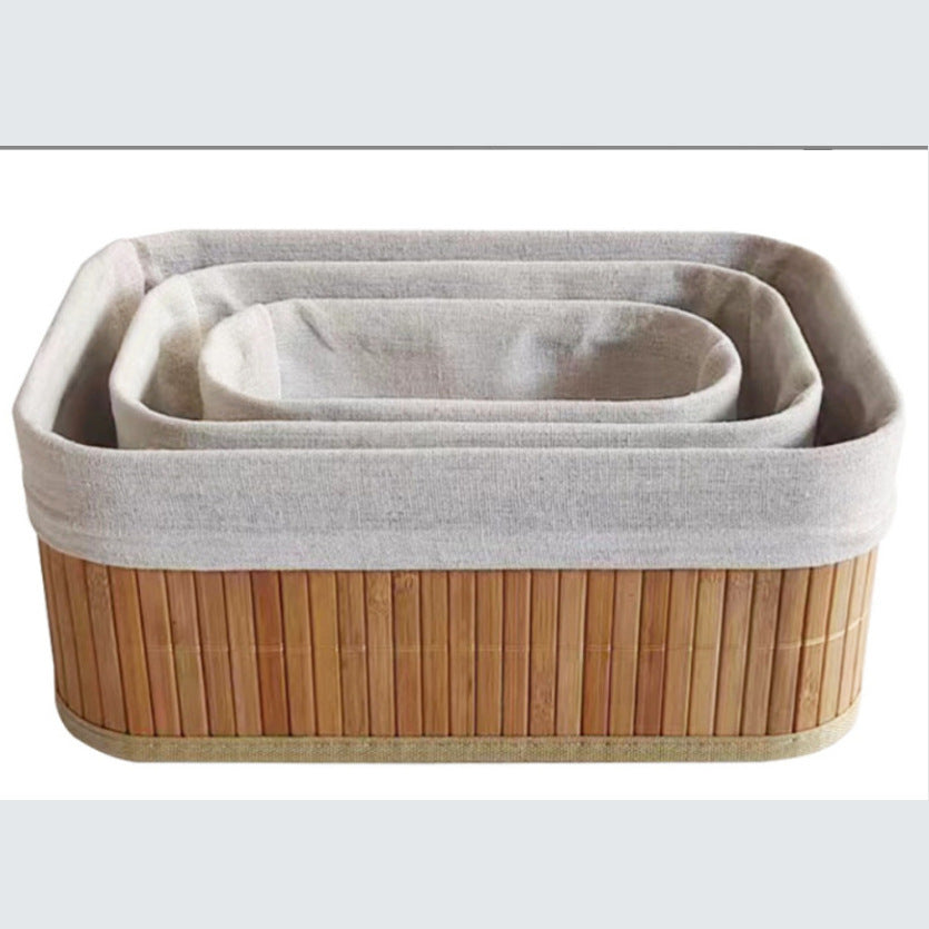 Elegant Storage Baskets Made of Natural Bamboo
