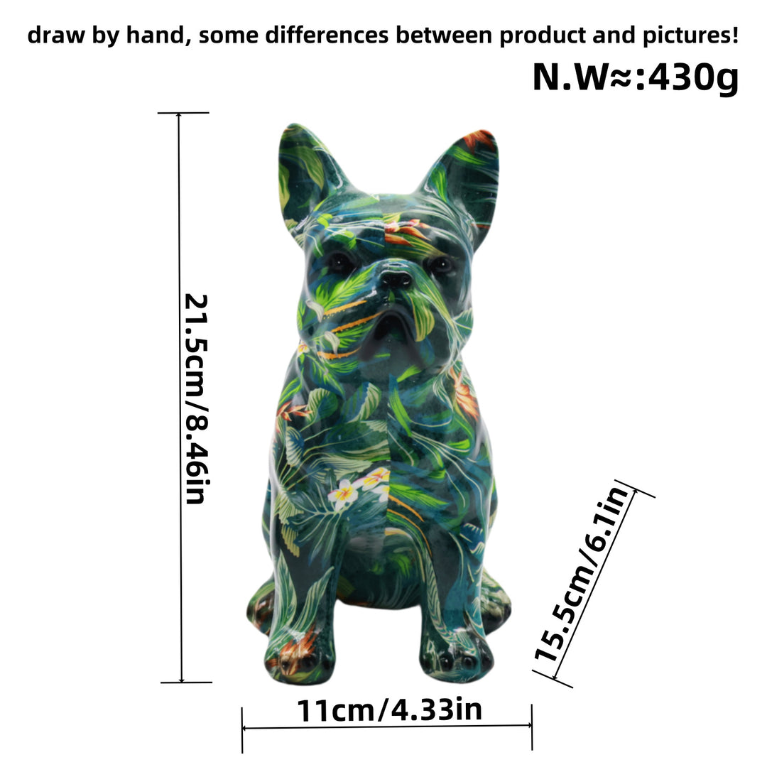 Artistically designed bulldog figure