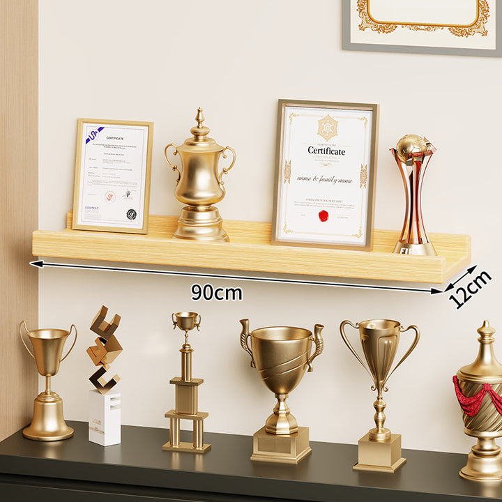 Wall-Mounted Floating Display Shelf Lacquered High-Gloss MDF