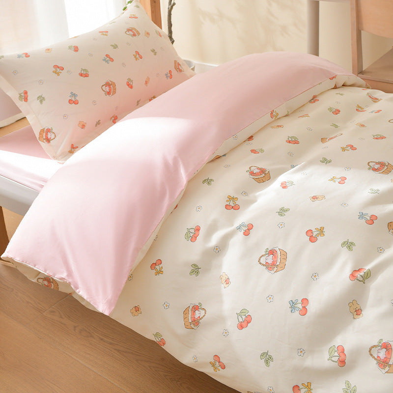 Decorative Playful Fruit-Themed Bedding Set Avarnia