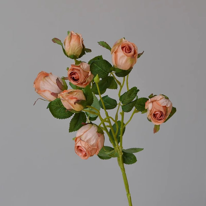 Realistic Velvet Rose Stem for Floral Decor