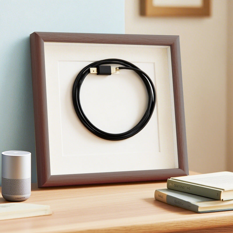 Artistic Framed Decorative Cable Display