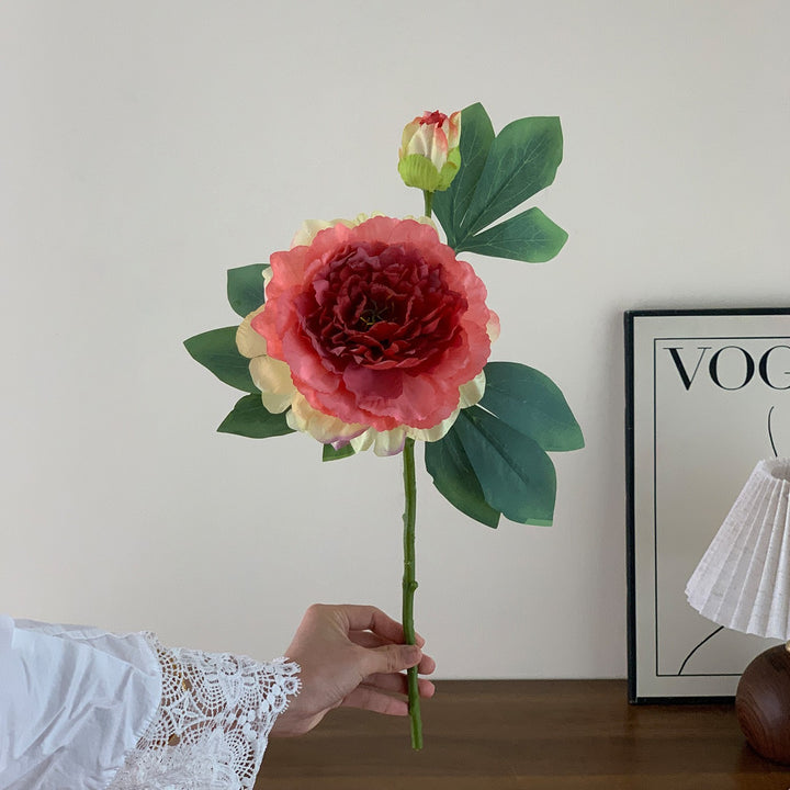 Faux Floral Rose Stem