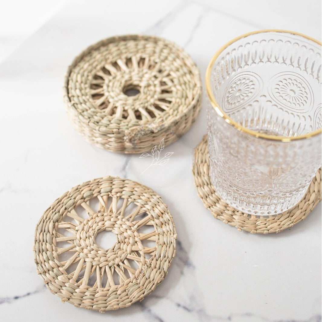 Handcrafted Natural Fiber Coasters
