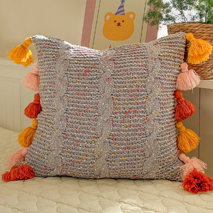 Decorative Floral-Shaped Throw Pillow