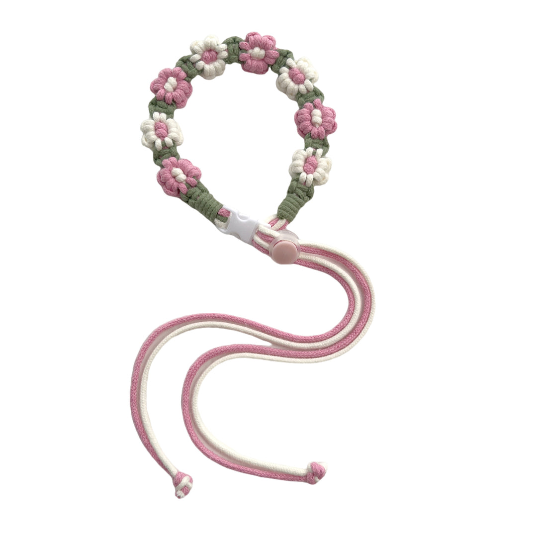 Floral Macrame Eyewear Strap