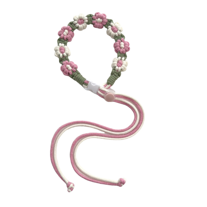 Floral Macrame Eyewear Strap