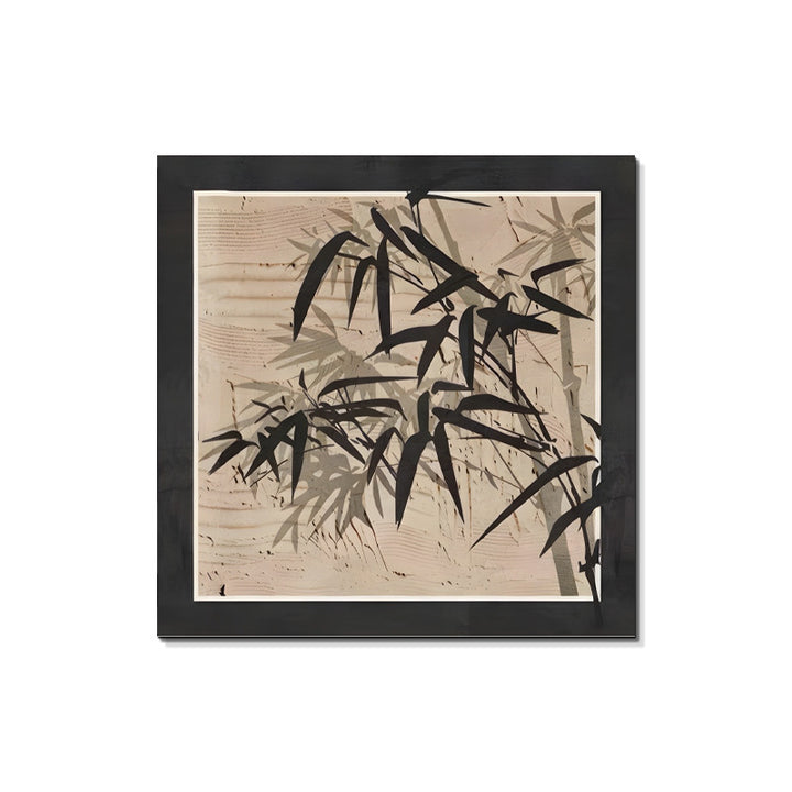 Framed Botanical Bamboo Artwork