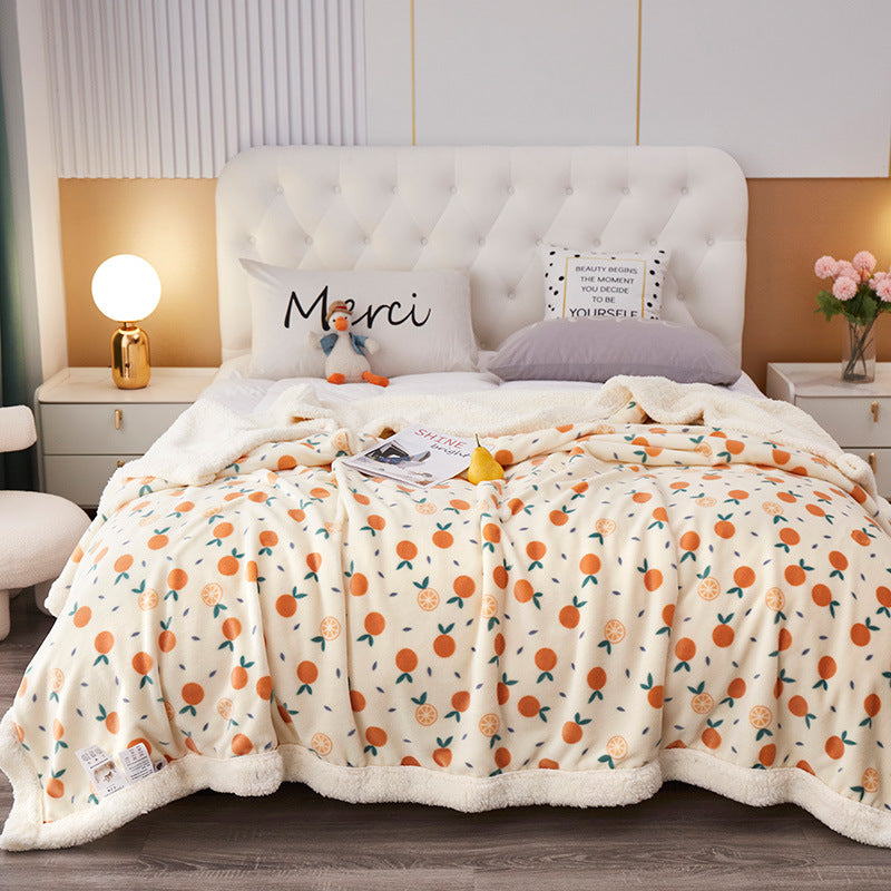 Decorative Reversible Flannel Throw Blanket Avarnia