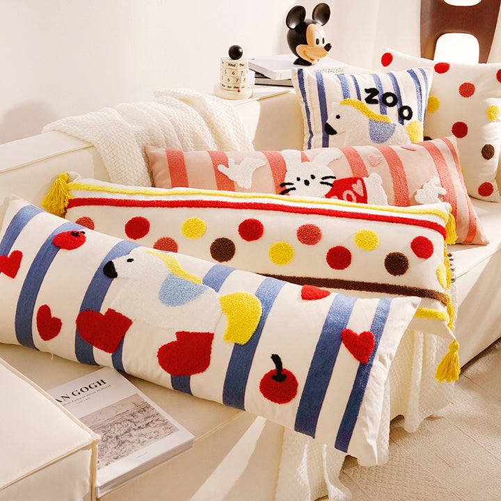 Artistic Animal-Themed Decorative Lumbar Pillow