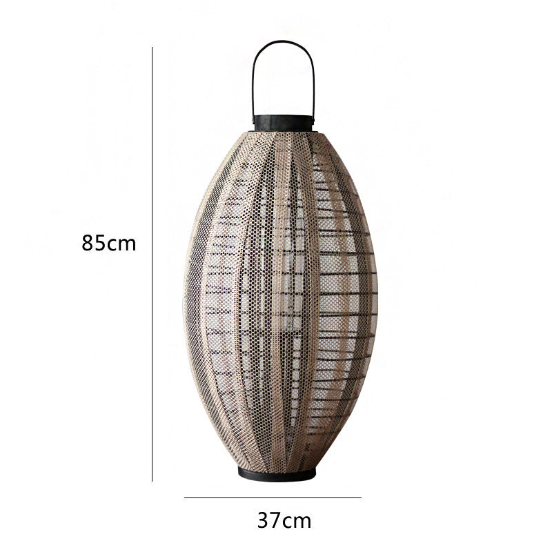 Elegant lantern with metal grid
