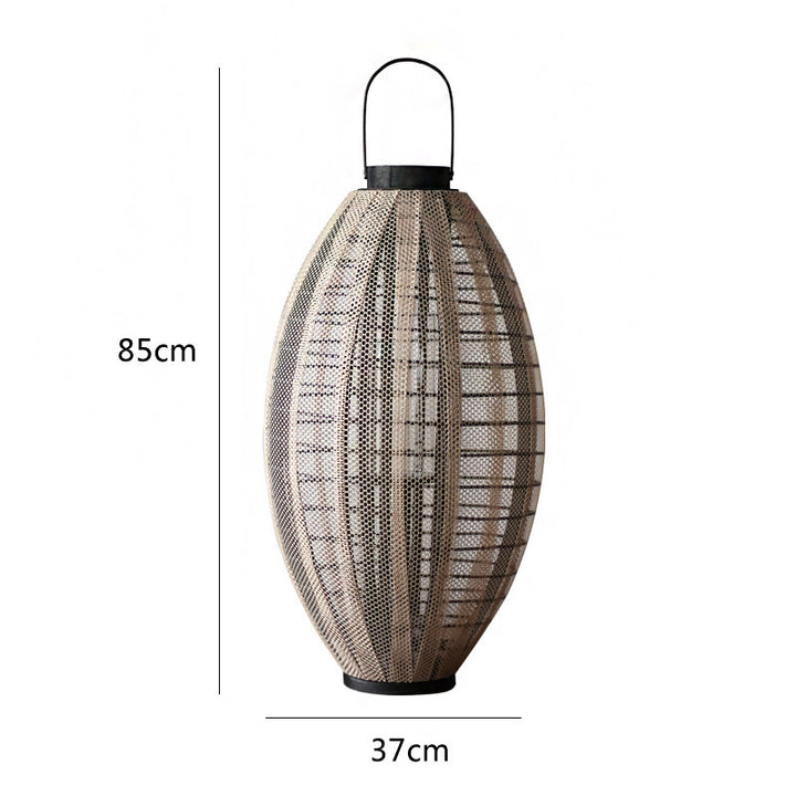 Elegant lantern with metal grid