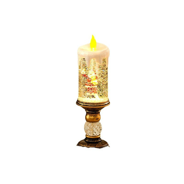 Christmas decoration lantern with snow globe