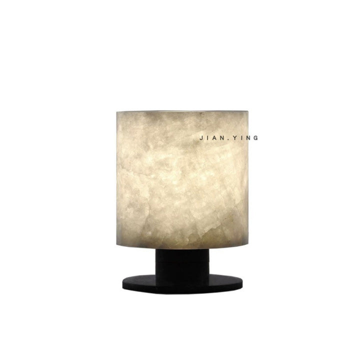 Contemporary natural stone table lamp