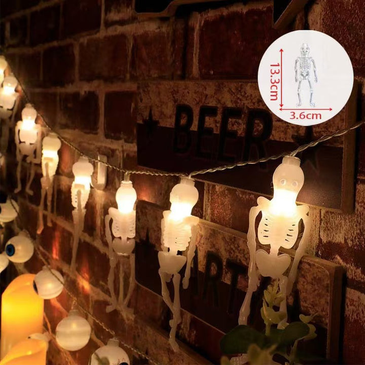 Decorative Halloween LED Pumpkin Ghost Bat String Lights