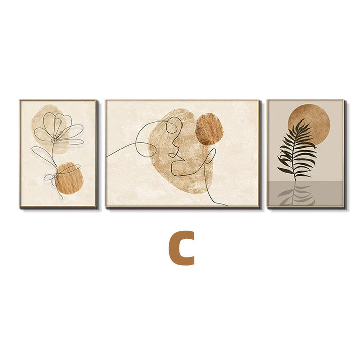 Abstract Line Art Trio Set