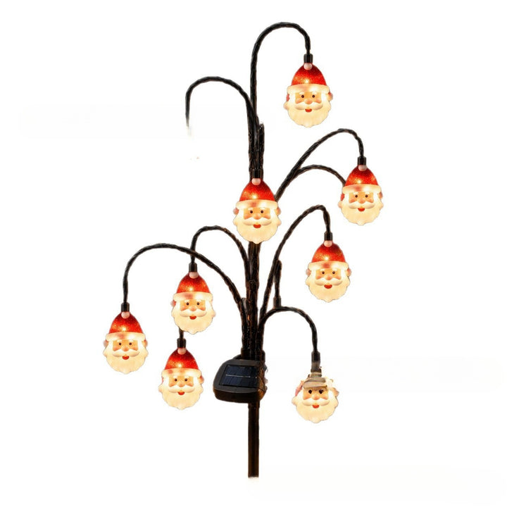 Outdoor Solar-Powered Reindeer LED String Light Garland