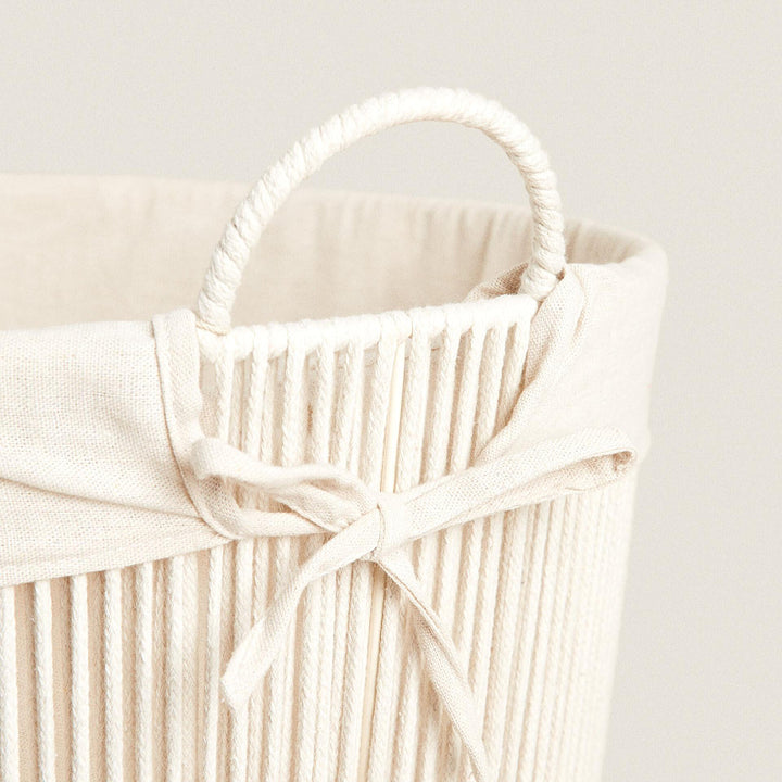 Modern storage basket made of sustainable materials