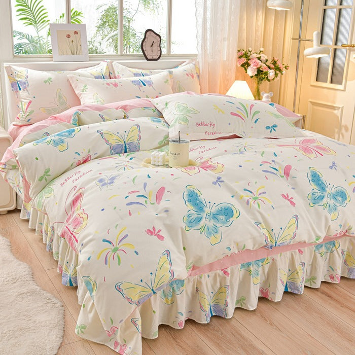 Floral Design Comforter Set
