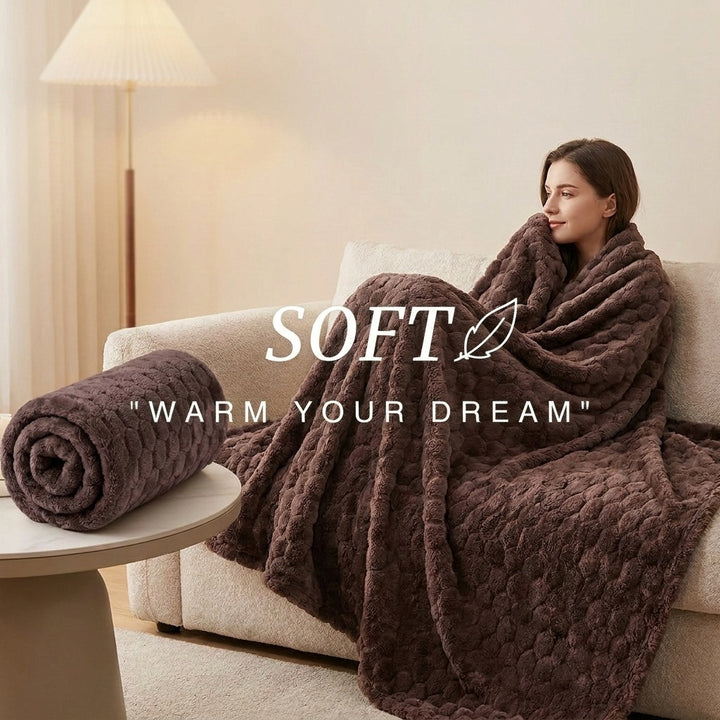 Ultra-Soft Textured Fleece Throw